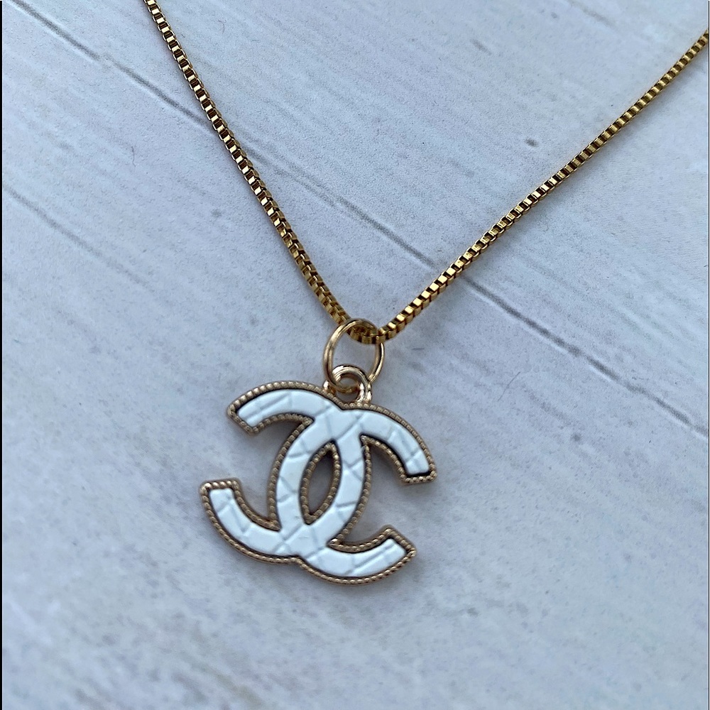 White 18k Gold Coated 16 inch necklace